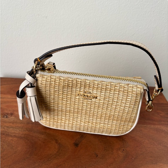 Coach Handbags - Coach Nolita Straw Mini Purse